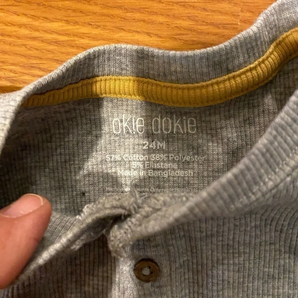 Okie Dokie Long Sleeve Baby Body Suit 24 Months (GA)